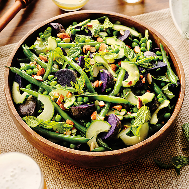 Green Bean, Pea & Purple Potato Salad BCLIQUOR